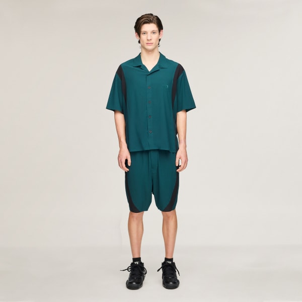 Green Y-3 ULTRALIGHT WOVEN SHORTS