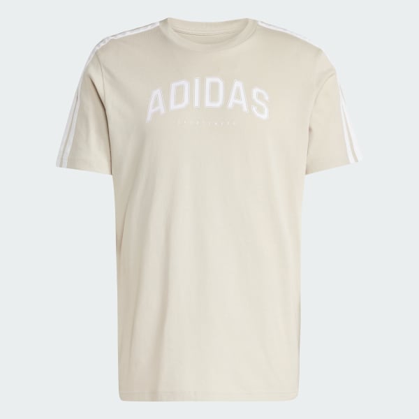 Beige Polo Codes Collegiate Linear Estampado