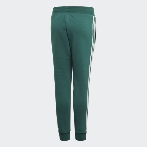 adidas 3 stripes pants green