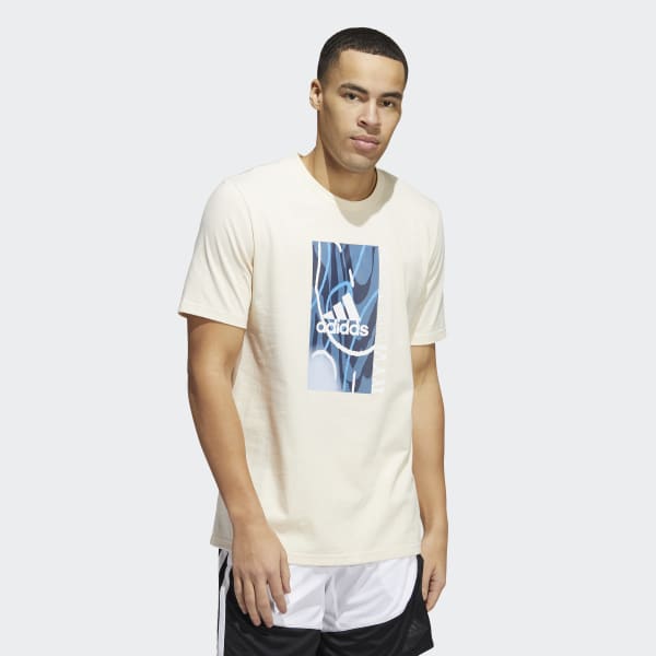 Beige Camiseta Badge of Sport Courts Estampada II920