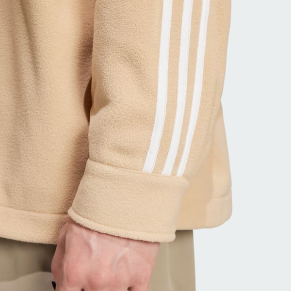 adidas Adicolor Polar Fleece Shirt - Beige | Free Shipping