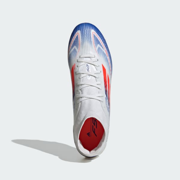 White F50 League Mid-Cut Firm/Multi-Ground Boots