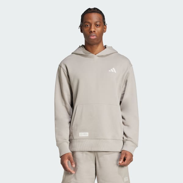 Bezowy BLUZA DRESOWA Z KAPTUREM MERCEDES - AMG PETRONAS FORMULA ONE TEAM PREMIUM