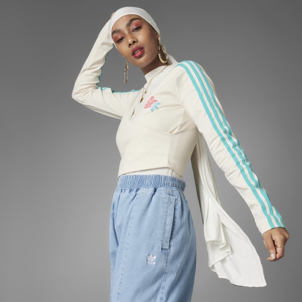adidas Originals Warped Top - Beige | Free Shipping with