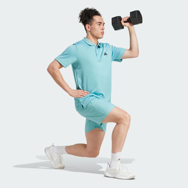 Turquoise Train Essentials Woven Training Shorts