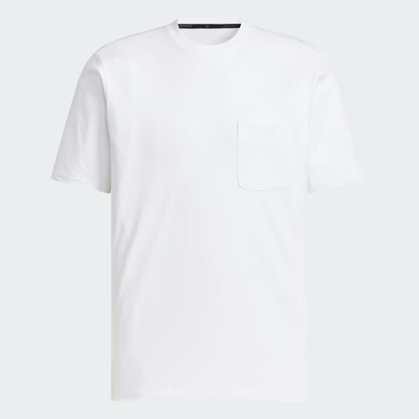 ホワイト プレミアム レギュラーフィット ストレッチ コットン半袖Tシャツ