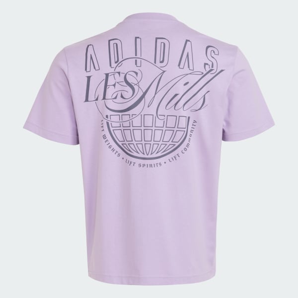 パープル Les Mills グローブ グラフィック Tシャツ