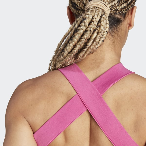 adidas Ribbed Active Seamless Halter Underwear - Pink
