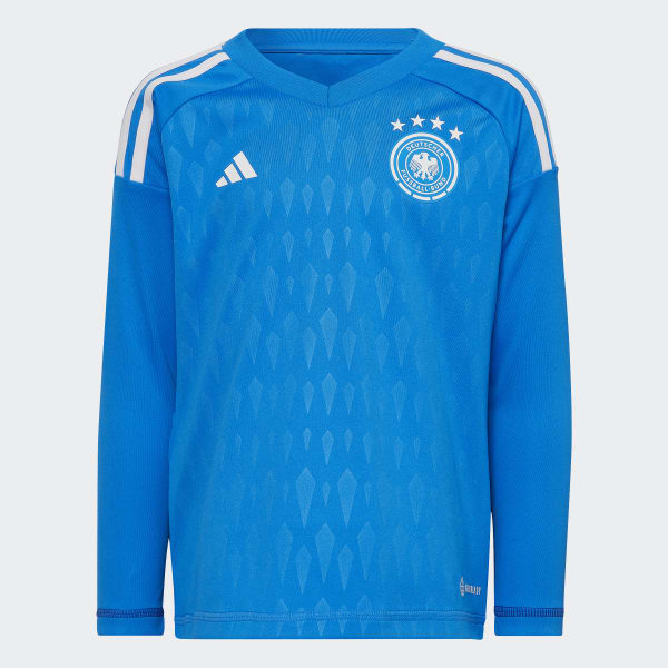 Niebieski Germany Tiro 23 Long Sleeve Goalkeeper Mini Kit DVK90