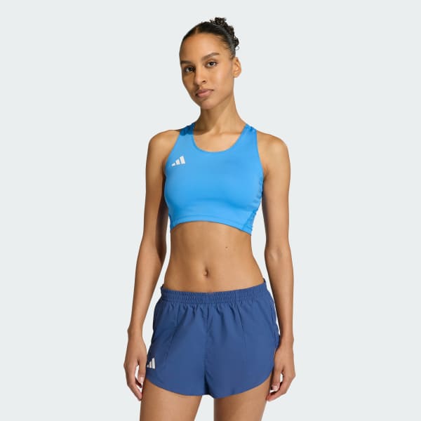 Azul Top Cropped Corrida Adizero Essentials