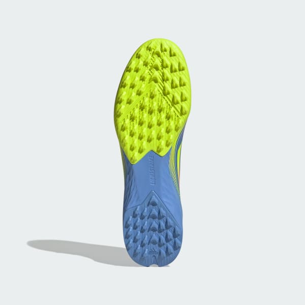 Azul Tacos de Fútbol F50 Pro Sin Cordones Pasto Sintético