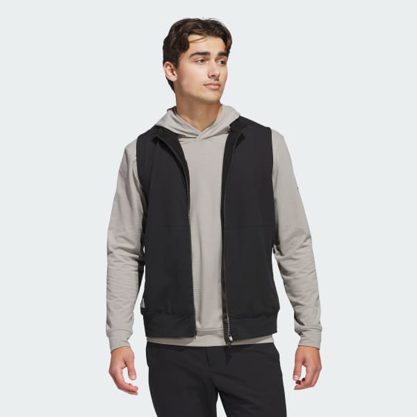 adidas Ultimate365 Tour Full-Zip Vest - Black | Free Shipping with
