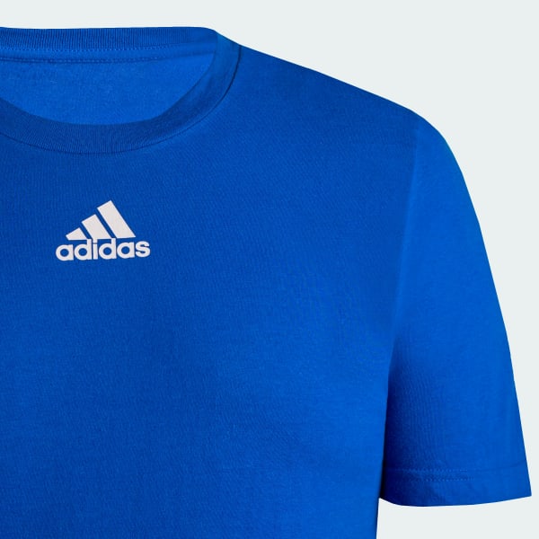 Azul Camiseta Logo Pequeño