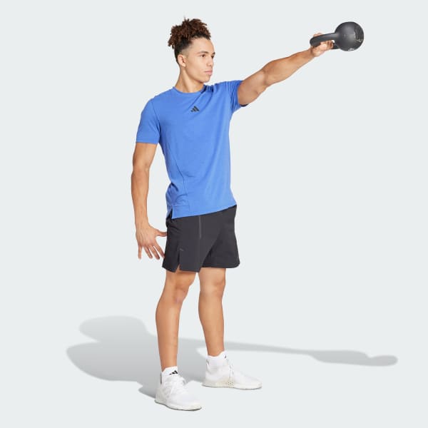 Blue Designed for Training Workout Tee