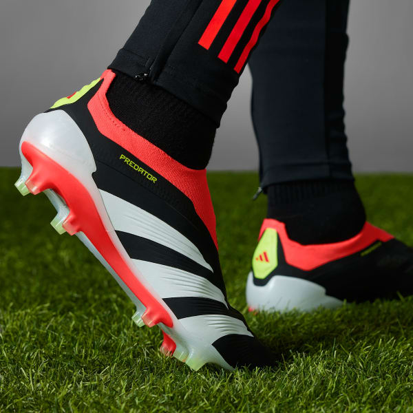 Adidas predator red and black clearance laceless