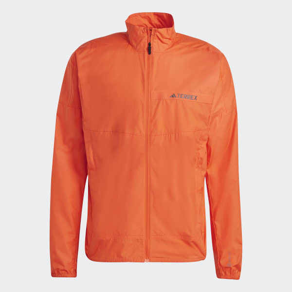 Orange hot sale addidas jacket