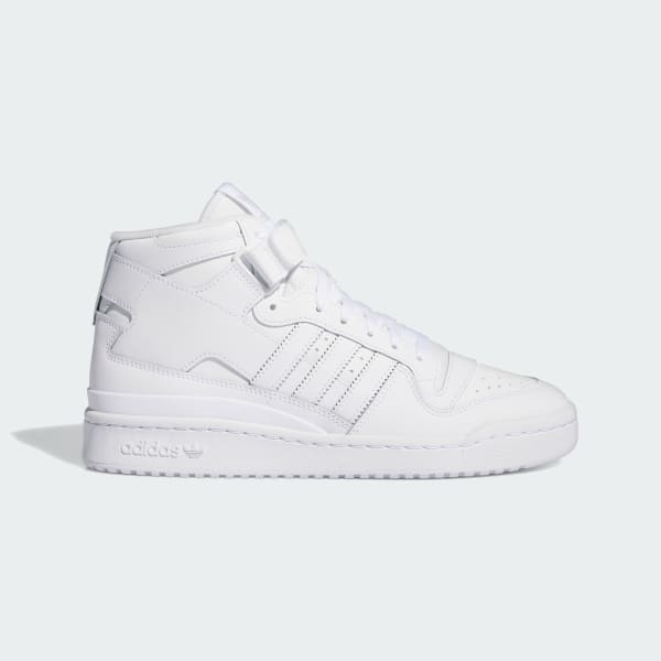White Forum Mid Shoes