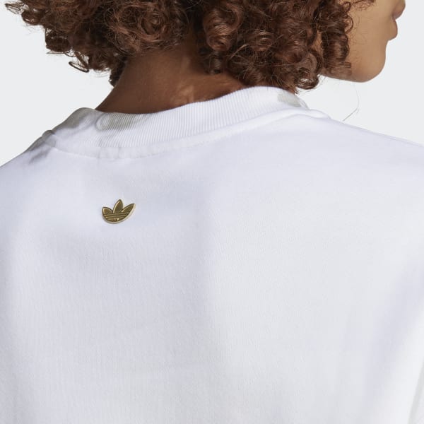 Adidas originals trefoil outlet infill crew sweatshirt