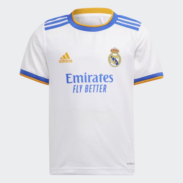 White Real Madrid 21/22 Home Mini Kit