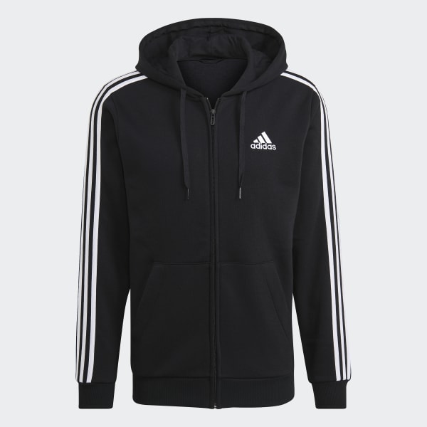 Essentials Fleece 3-Stripes Full-Zip Hoodie