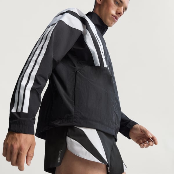 adidas Adizero Archive Running Jacket - Black | Free