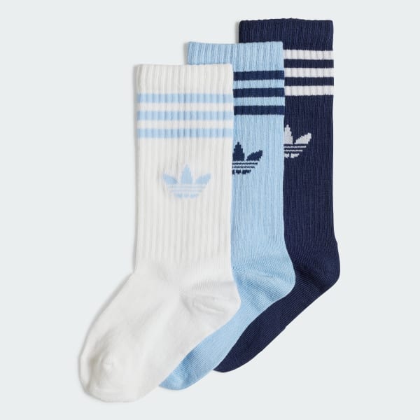 White Crew Socks 3 Pairs