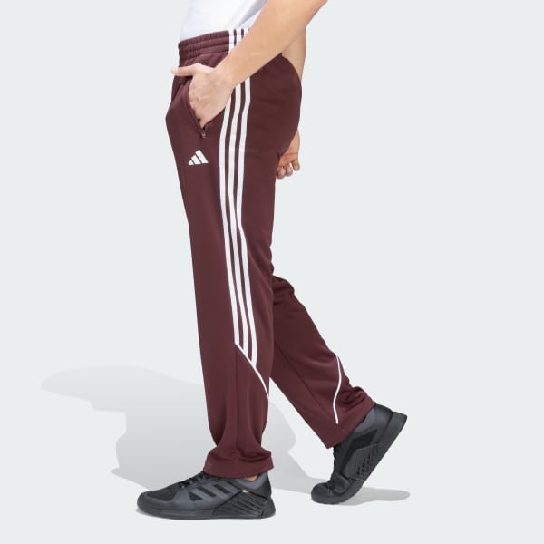 Burgundy adidas Sportswear Striped Pants