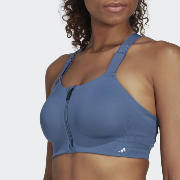 Blue TLRD Impact Luxe Training High-Support Zip Bra