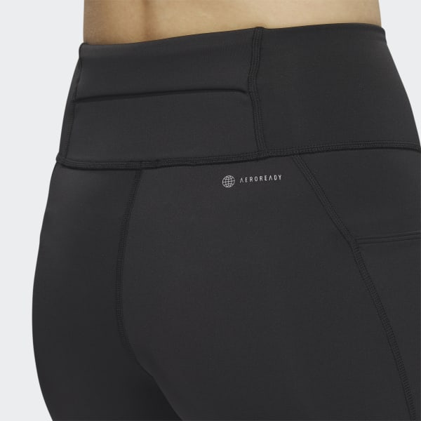 Shorts Legging Curto DailyRun Três Listras - Preto adidas