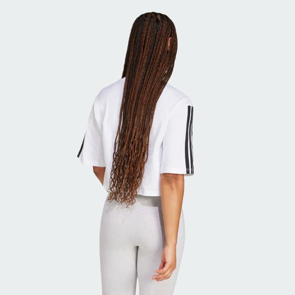 trang Áo Thun Dáng Suông Cotton 3 Sọc Essentials