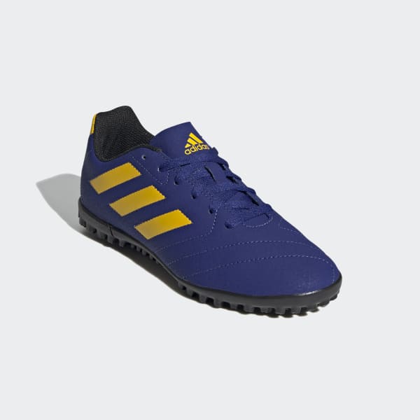 botines adidas azules y amarillos