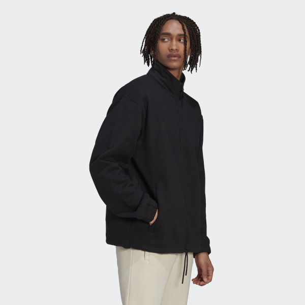 adidas Adicolor Contempo Half-Zip Crew Sweatshirt - Black | Men's