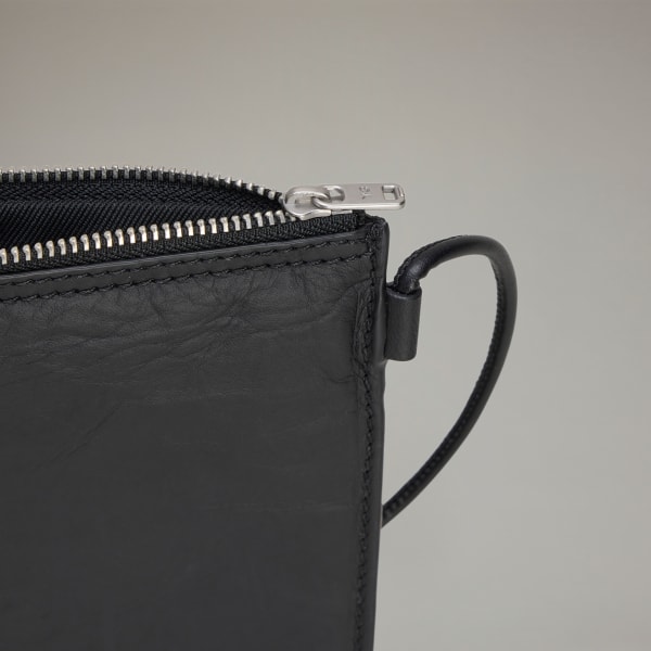 Nero Y-3 Leather Crossbody Bag