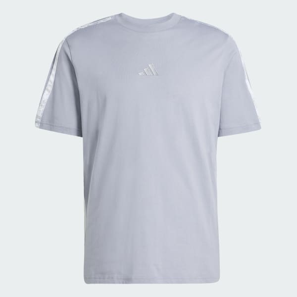 Grey AOP Colourblock Tee