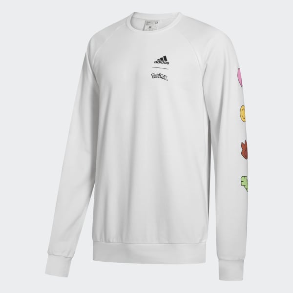 adidas black and white crew neck sweatshirt