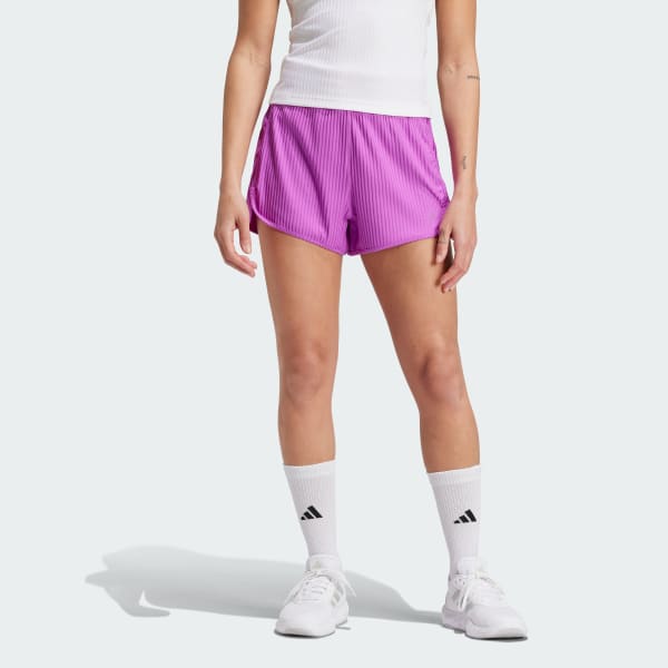 Pacer All Gym Seasonal Rib High Rise Tonal 3 Stripes Shorts