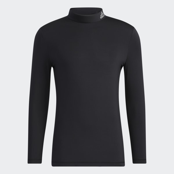 Black AEROREADY Mock Neck Baselayer Long Sleeve Top