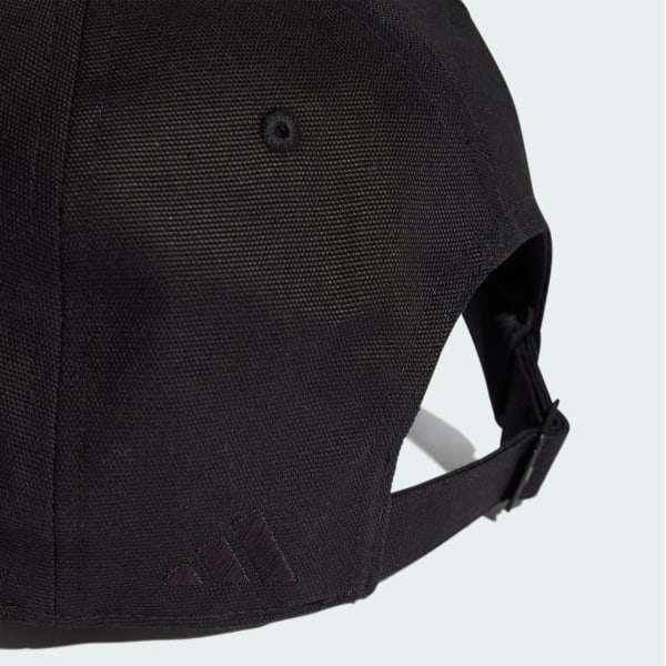 Black Embroidered Dad Cap