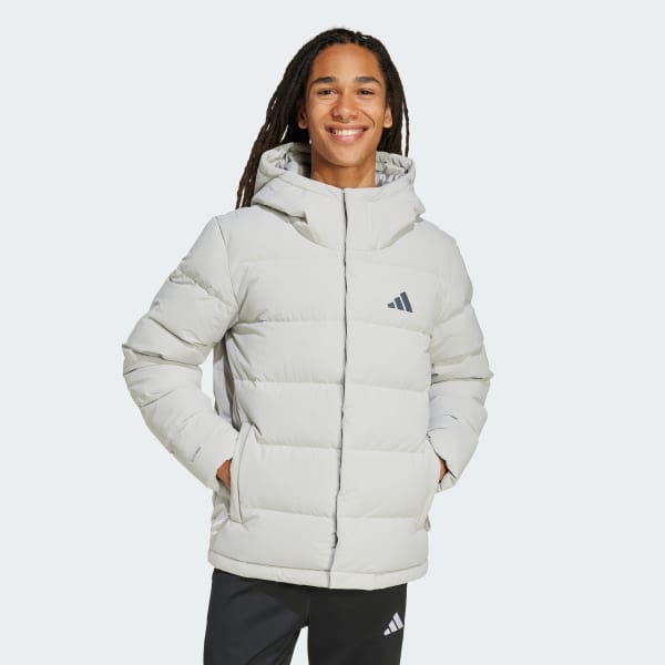 Grey 헬리오닉 클라이마웜 후드 다운 재킷