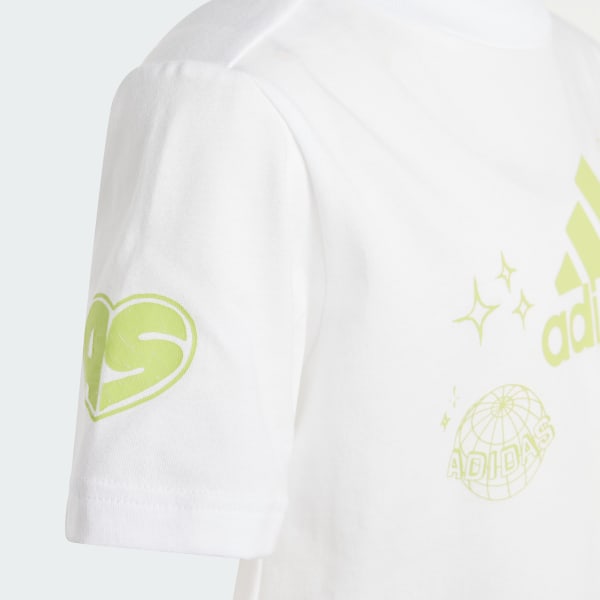 Blanco Playera Brand Love Estampada para Niños
