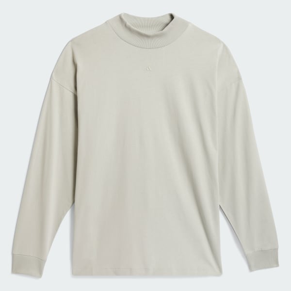 Beige Camiseta Basketball Manga Larga (Unisex)