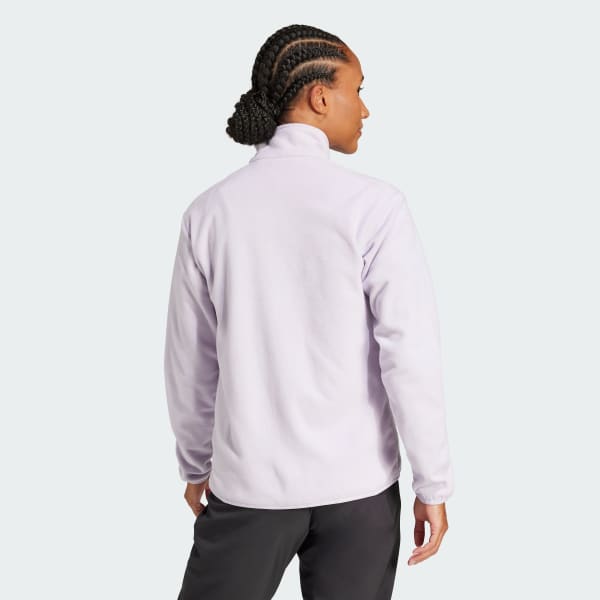 Purple Multi Essentials Full-Zip Fleece Jacket