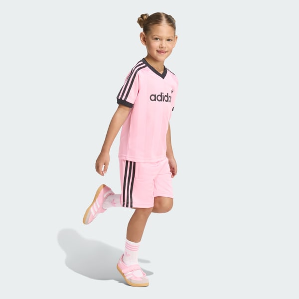 Pink JERSEY SHORT TEE SET