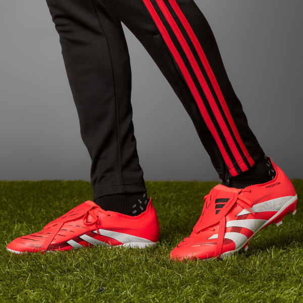Red Predator League Fold-Over Tongue Firm/Multi-Ground Boots