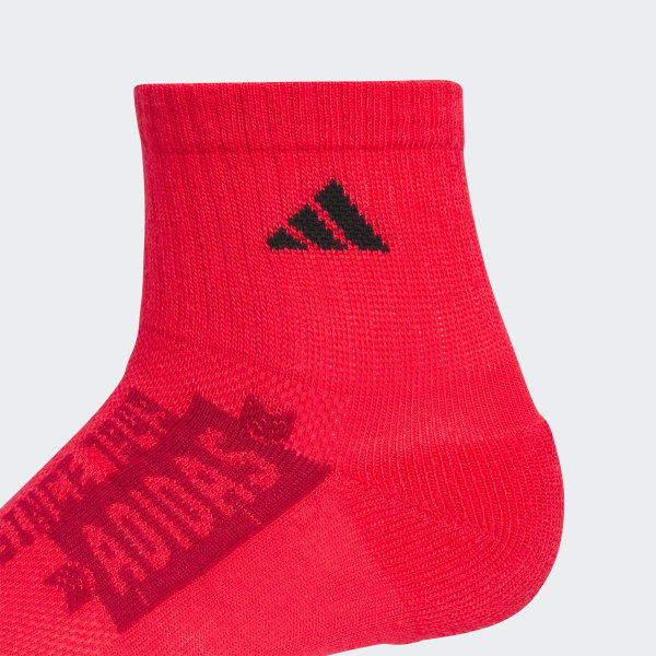 rouge Socquettes rembourrées graphiques Junior (6 paires)