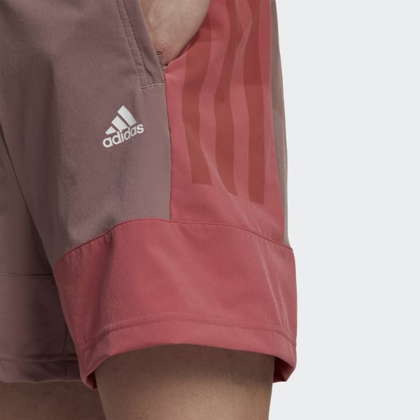 Purple Training Colourblock Shorts BVS49