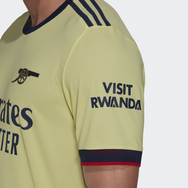 Gul Arsenal 21/22 Away Authentic Trøye IDE56