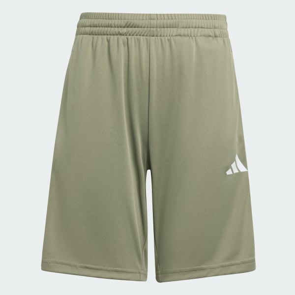 Green Train Essentials 3-Stripes Shorts Kids