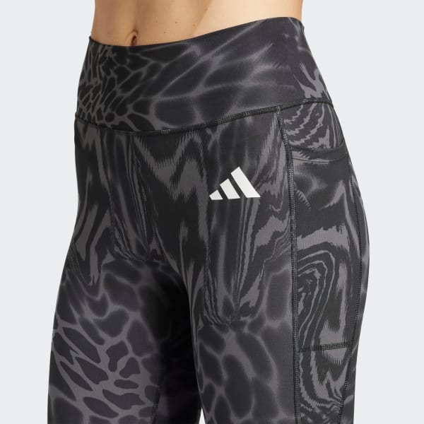 adidas アディダス　OPTIME フルレングスレギンス　ブラック アディダス Optime エッセンシャルズ スタッシュポケット フル