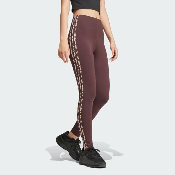 Essentials 3 Stripes Animal Print Leggings
